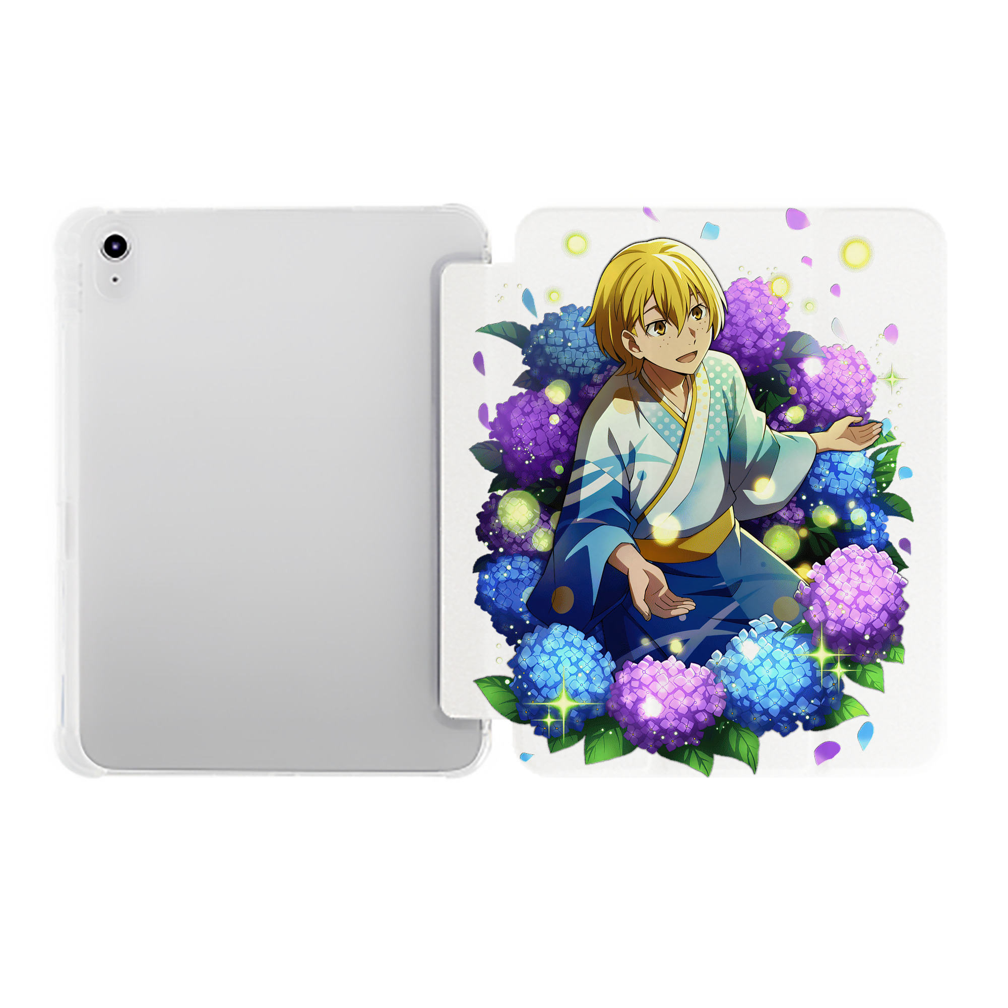 （画像用） 文豪ストレイドッグス Bungo Stray Dogs IPad ケース ペン収納付き 三つ折りスタンド PUレザー×シリコン 対応機種9.5/10.5/10.9インチ